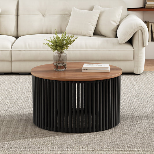 Arven Coffee Table – Acacia Solid Wood with Naturablack Contrast