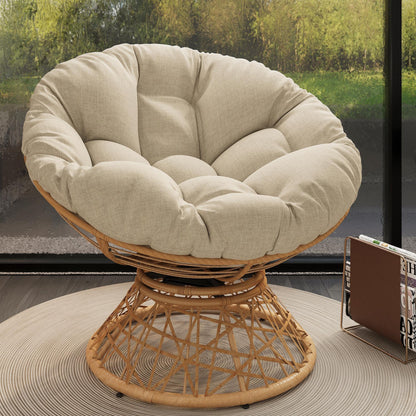Aerwynn Petite – WovenShell Frame, Cloudspin Cushion, Naturale Orbit360 Base