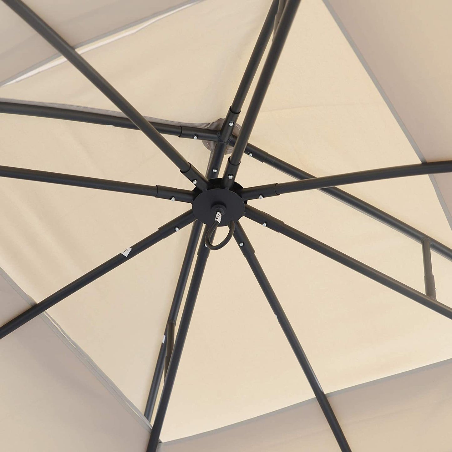 Aurelia 10x12' Soft - Top Metal Gazebo – Heavy Duty Outdoor Pavilion with Mosquito Net & Steel Roof Frame - JUSTLIVE NESTJUSTLIVE NEST