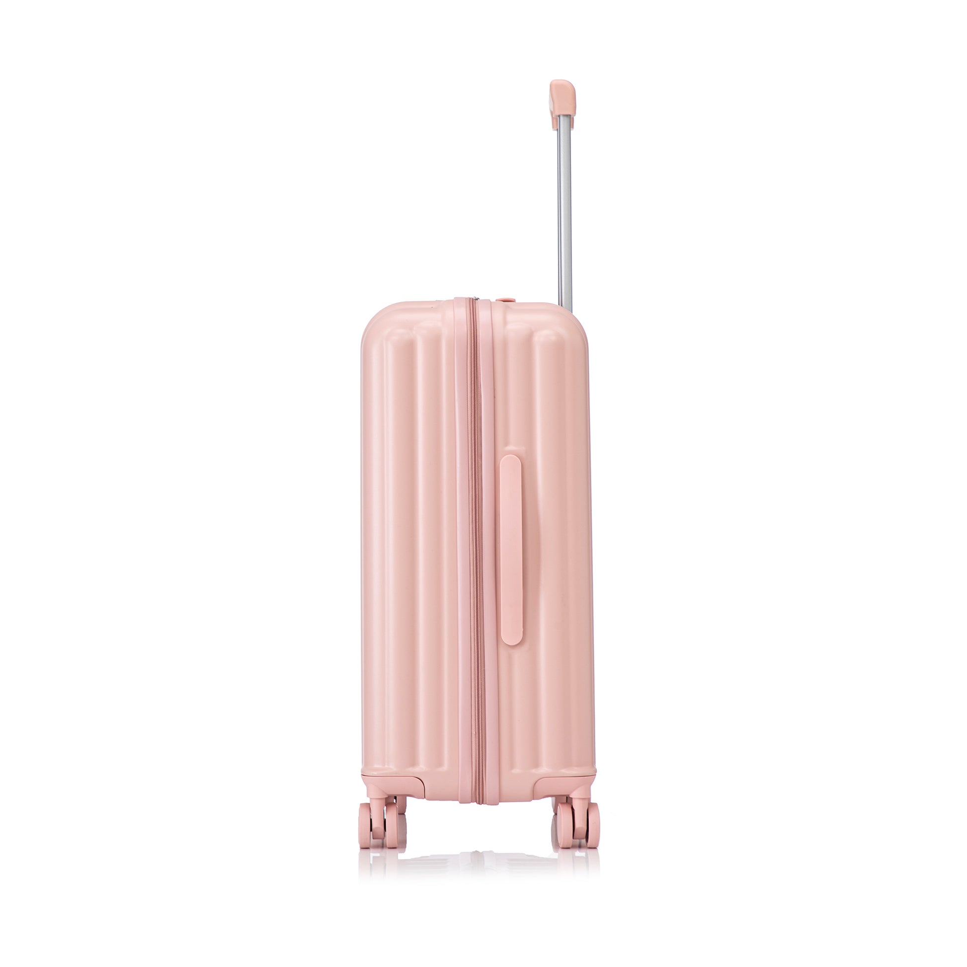 Jetera 3 - Piece Spinner Luggage Set – Pink ABS with USB Port, Cup & Phone Holder (20"/24"/28") - JUSTLIVE NESTJUSTLIVE NEST