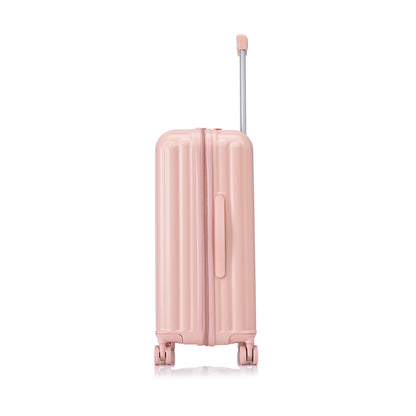 Jetera 3 - Piece Spinner Luggage Set – Pink ABS with USB Port, Cup & Phone Holder (20"/24"/28") - JUSTLIVE NESTJUSTLIVE NEST