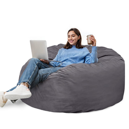 Tondo Bean Sofa – 4' Oversized Washable Bean Chair for Adults and Kids