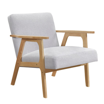 Orlian Chair – Stonegrain Fabric, Naturis Wood Base, Cushwell Seat