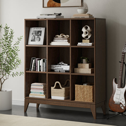 Harper Cube Bookcase – 9-Cube Open Storage Organizer for Home or Office