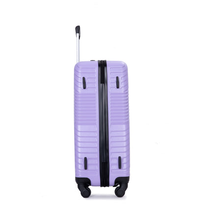 Jetera 3 - Piece Luggage Set – Light Purple PC+ABS Suitcases with Spinner Wheels & Travel Hooks (20/24/28") - JUSTLIVE NESTJUSTLIVE NEST