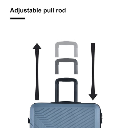 Jetera 3 - Piece ABS Luggage Set – Blue Spinner Suitcases with Lightweight Hard Shell & TSA Lock (20/24/28") - JUSTLIVE NESTJUSTLIVE NEST