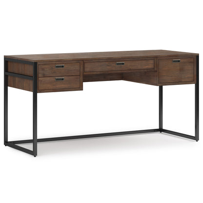 Richmond Desk – Rustic Brown Writing Table with Open Frame