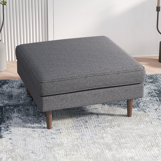 Norlo Ottoman – Driftwood Frame with Mocha Nestcushion