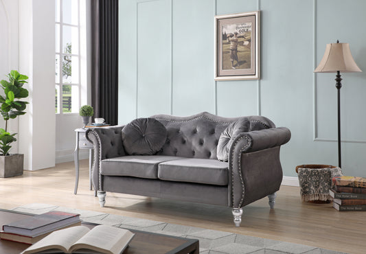 Cozeva™ Flared Arm Loveseat – Transitional 2-Seater Sofa for Comfortable, Stylish Living