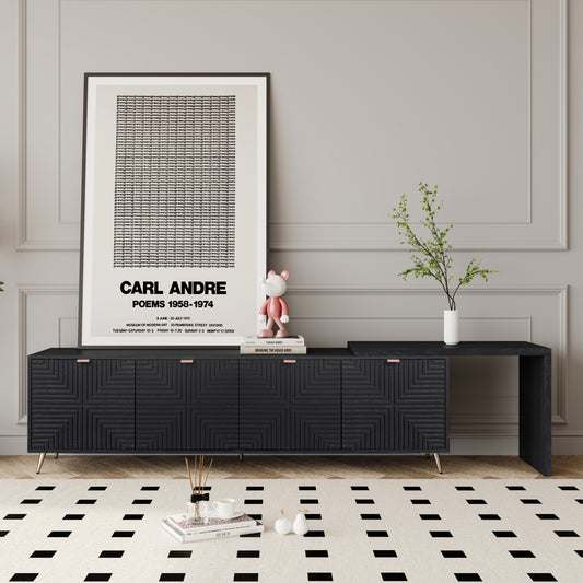 Arctura Extend Console – 70–90" Expandable TV Cabinet with Shelves