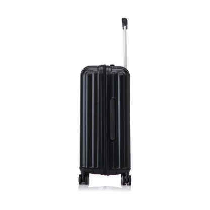 Jetera 3 - Piece ABS Luggage Set – Black Suitcases with Spinner Wheels, USB Port, Cup & Phone Holder (20/24/28") - JUSTLIVE NESTJUSTLIVE NEST