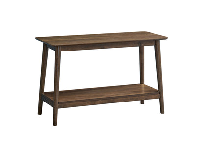 Lamonte Console – Walnutveil Finish with OpenStack Shelf
