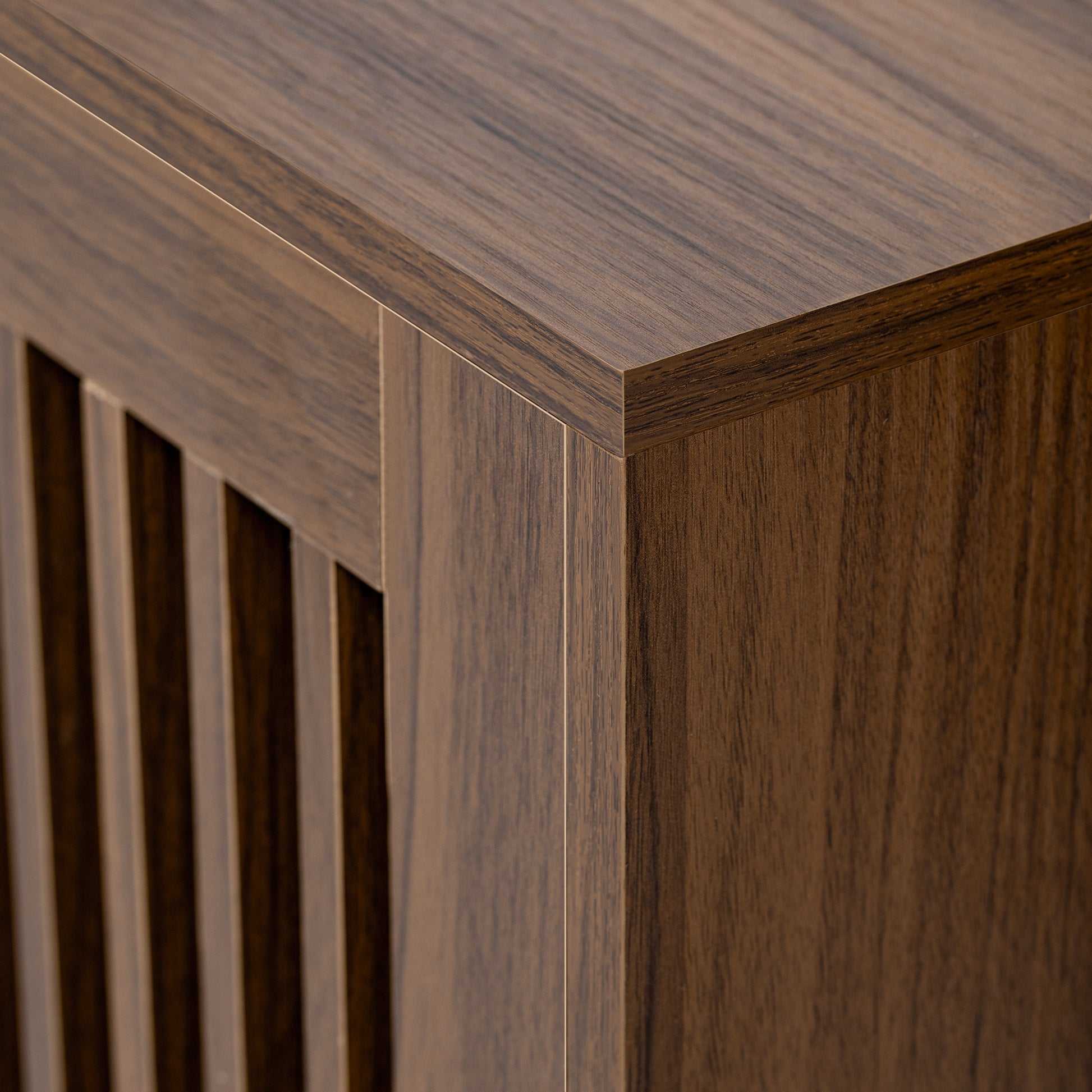 Vero Pet - Friendly TV Console – Mid - Century Walnut Stand with Extendable Table, Cushion & Cat Cubby - JUSTLIVE NESTJUSTLIVE NEST