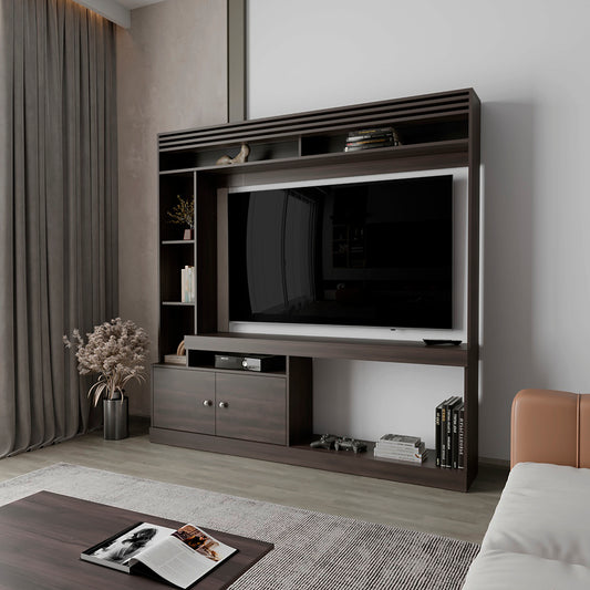 Flaglen TV Center – Dark Walnut Entertainment Cabinet