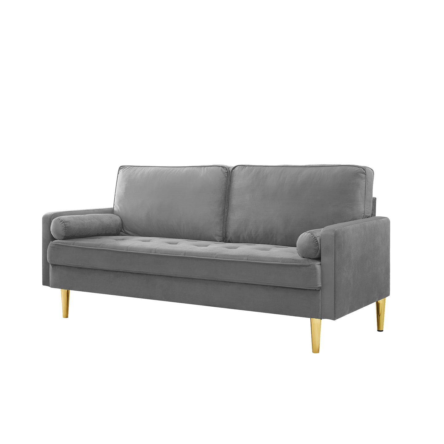Monaco Velvet Haven – 65' Modern Velvet Sofa with Refined Comfort