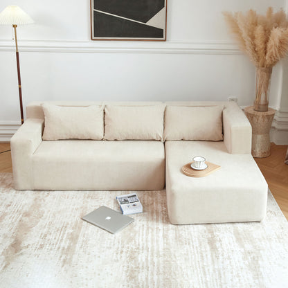 FloatForm™ Duo Lounge – Soft 2-PC Foam Sofa Set with Pillows for Relaxed Living