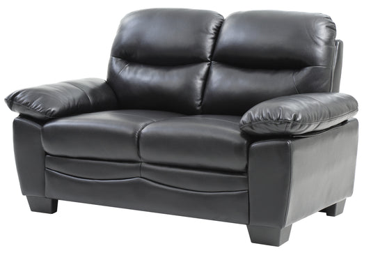Martora™ Black Loveseat – Modern 2-Seater Upholstered Sofa for Stylish Living Spaces