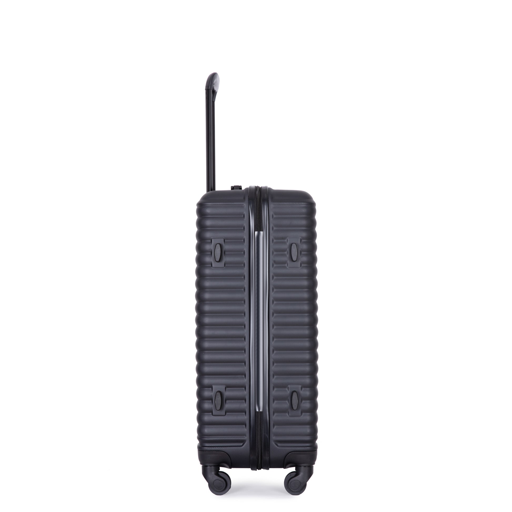 Jetera 3 - Piece ABS Luggage Set – Black Lightweight Suitcases with Spinner Wheels & TSA Lock (20"/24"/28") - JUSTLIVE NESTJUSTLIVE NEST