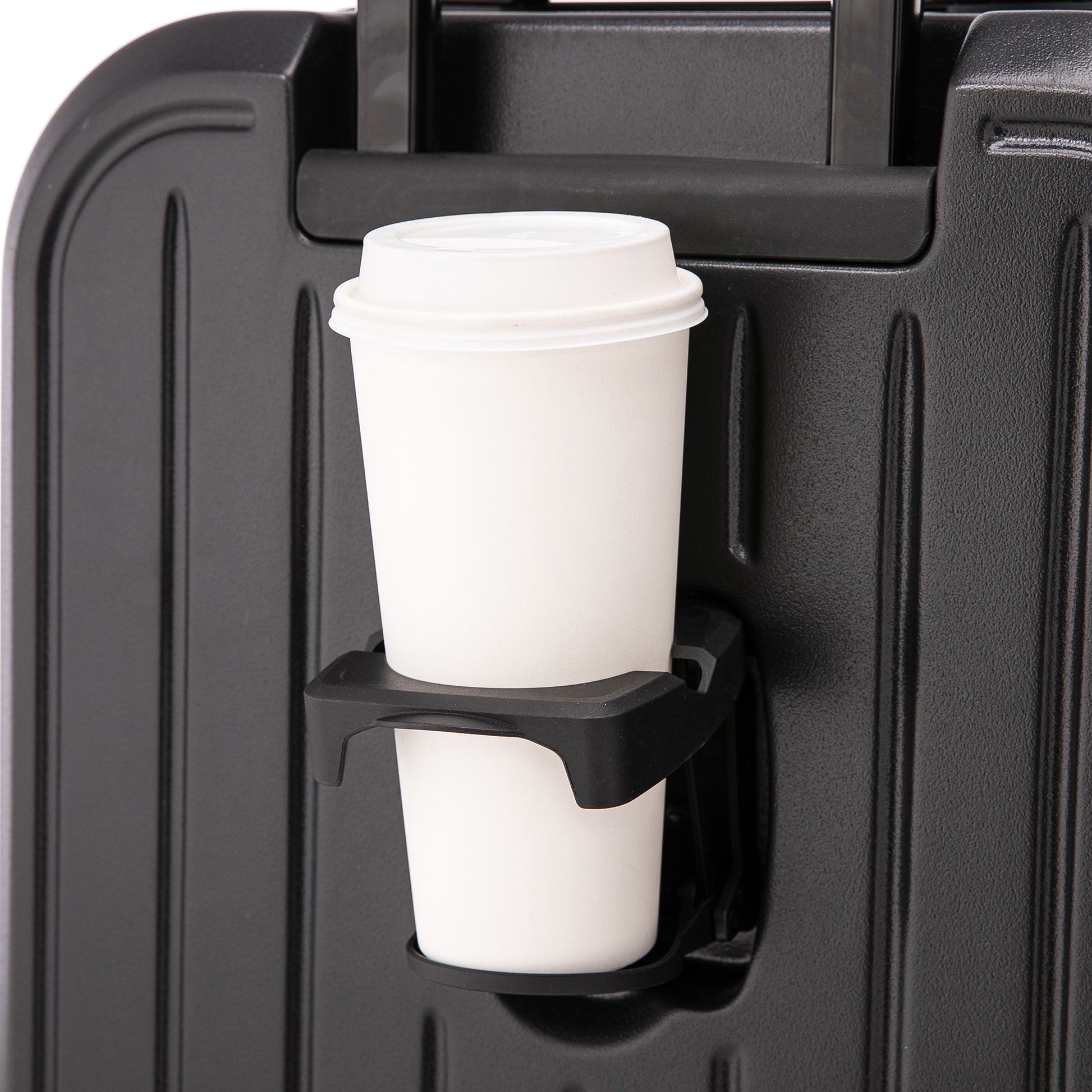 Jetera 3 - Piece ABS Travel Set – Black Spinner Suitcases with USB Port & Cup Holder (20/24/28") - JUSTLIVE NESTJUSTLIVE NEST