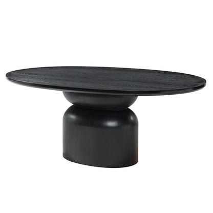 Marioly Dining Table – Ash Black Finish, Bold Modern Presence