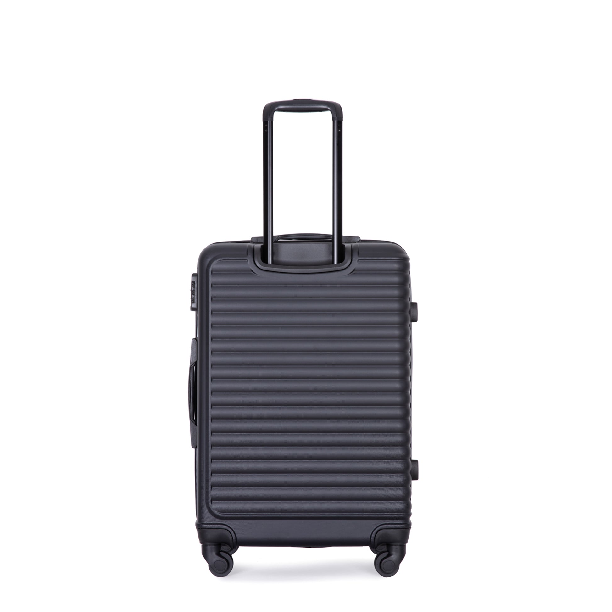 Jetera 3 - Piece ABS Luggage Set – Black Lightweight Suitcases with Spinner Wheels & TSA Lock (20"/24"/28") - JUSTLIVE NESTJUSTLIVE NEST