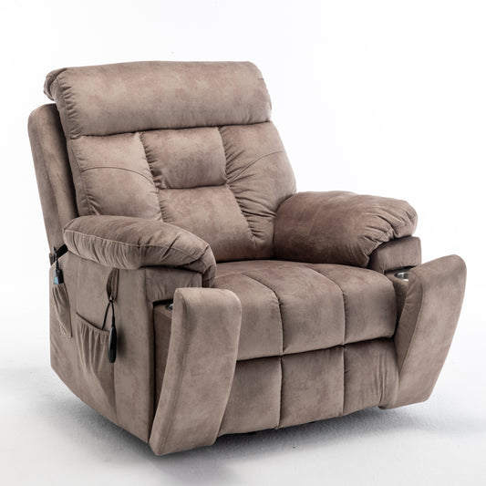 Livo ComfortMax Chair – Oversized Power Lift Recliner with Hidden Cup Holder and Full Recline