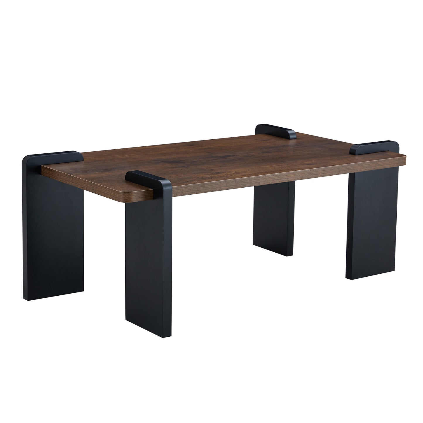 Nalo Coffee Table – Walnut-Tone MDF in 39.3" Format for Sleek Living Areas