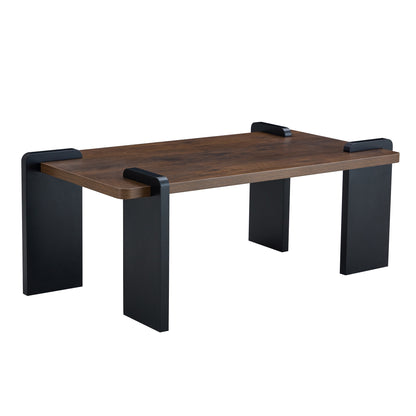Nalo Coffee Table – Walnut-Tone MDF in 39.3" Format for Sleek Living Areas