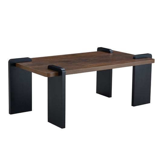 Nalo Coffee Table – Walnut-Tone MDF in 39.3" Format for Sleek Living Areas