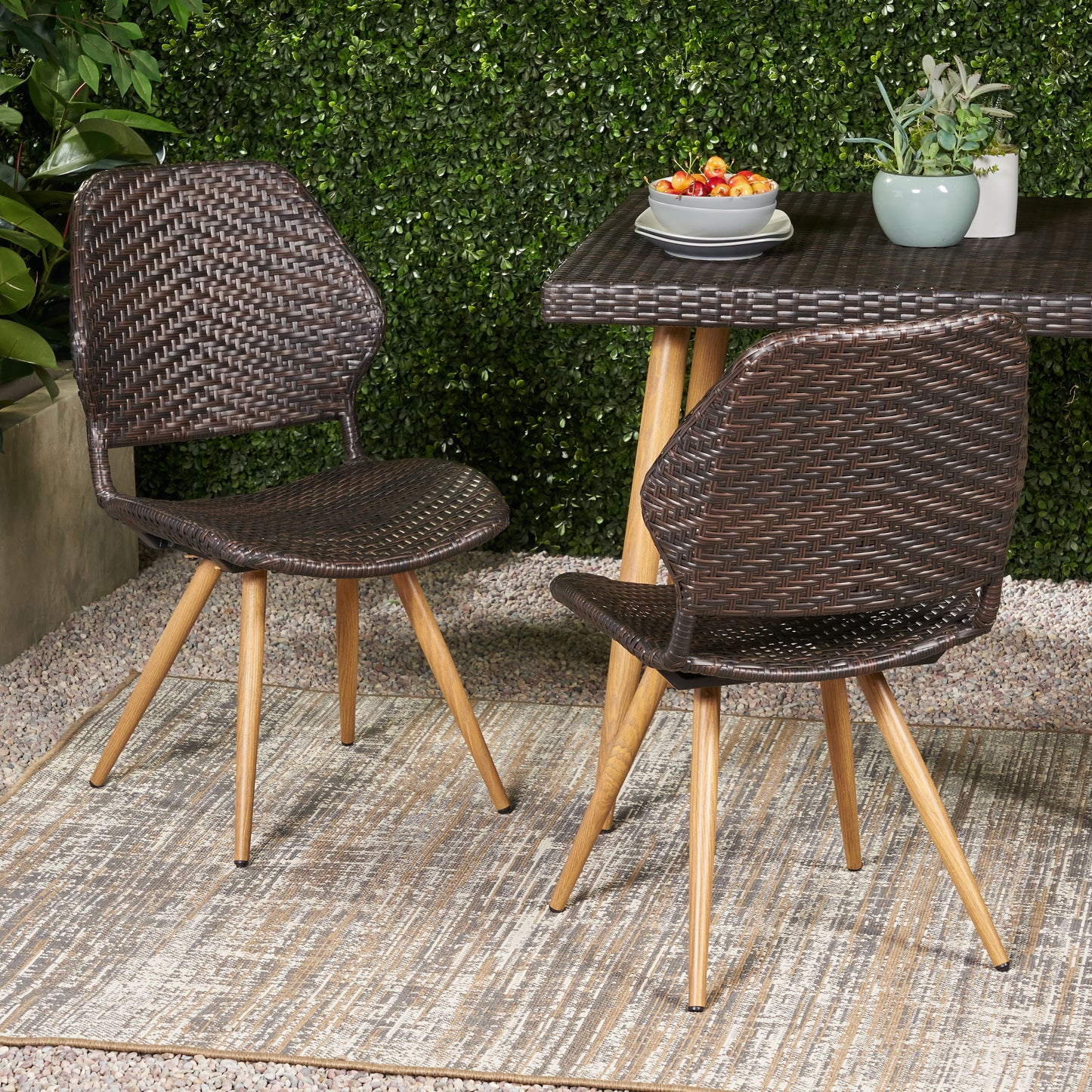 Laryn Duo Dining Chairs – Soft Neutral Upholstery, Curved Back (Set of 2)