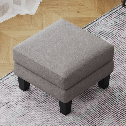 Lenvor Ottoman – Mistweave Upholstery, SoftNest Form