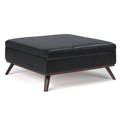 Owen Cube – Midnight Black Coffee Table Storage Ottoman