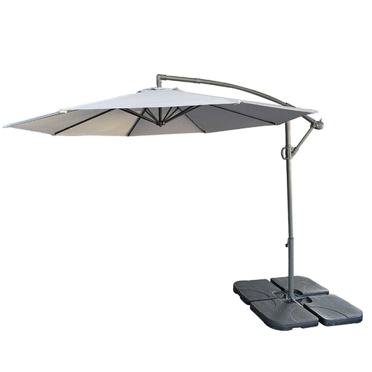Aurelia 10x10' Soft-Top Gazebo – Gray Canopy Tent with Double Roof & Mosquito Netting