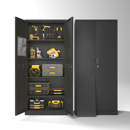 LockBox 360 – Black Steel Package Drop Box with Lock, Anti-Theft, and Weather Protection (36.4''H)