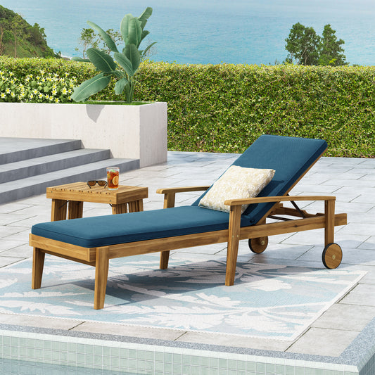 Jaison Lounger – Adjustable Outdoor Chaise, Drift Gray Fabric
