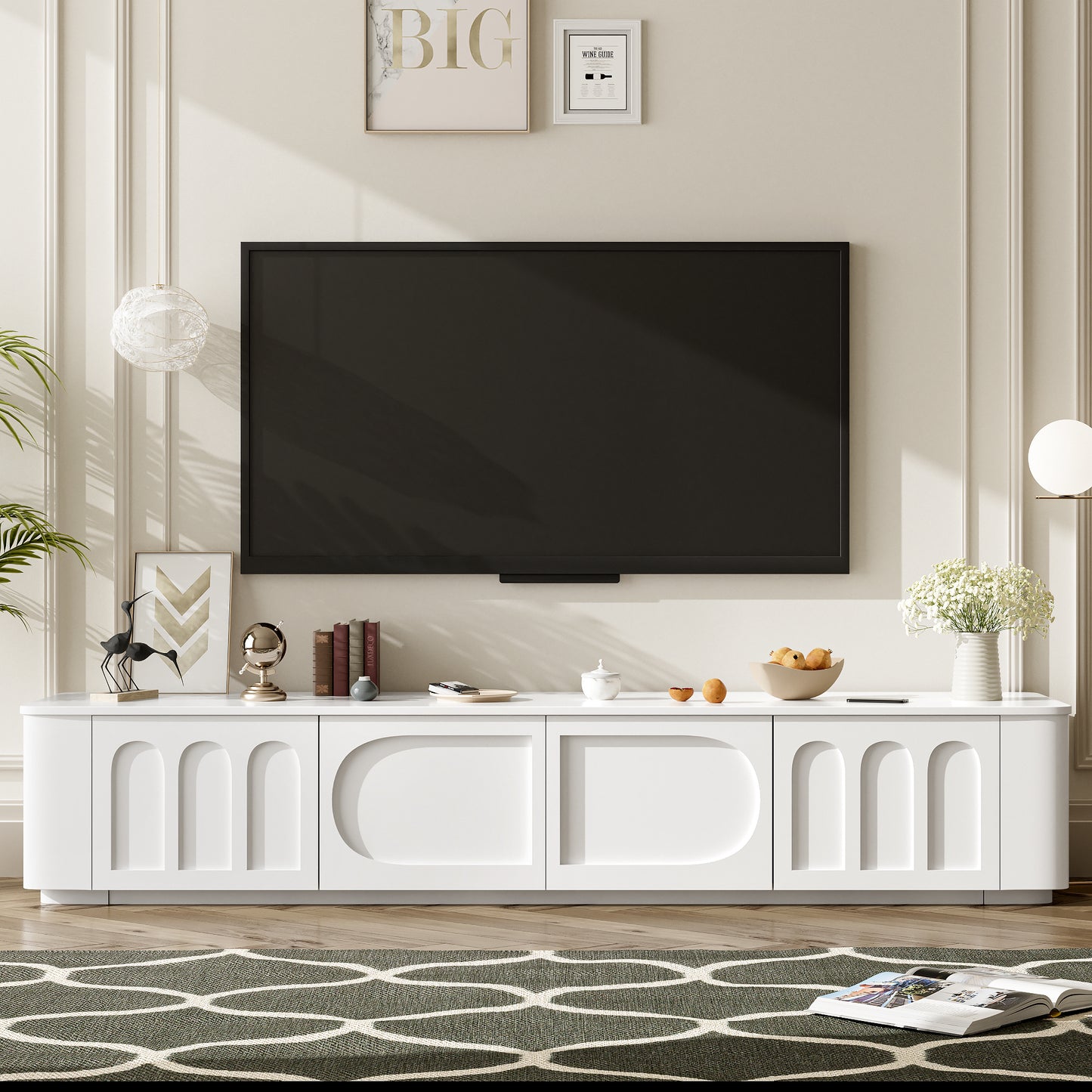 Uvalo Console – 70.9" TV Stand with 2 Drawers & 2 Cabinets (Up to 75")