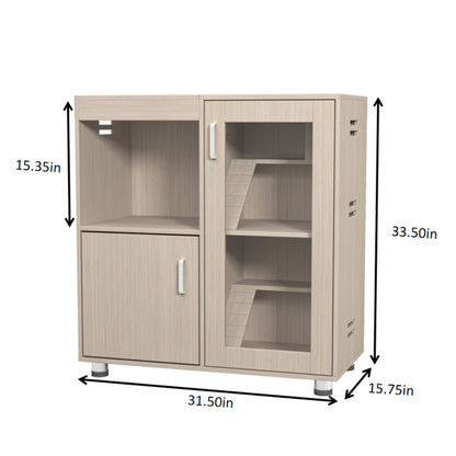 Teko 4 - Tier Habitat Cage – Wooden Hamster Enclosure with Acrylic Windows & Storage Base - JUSTLIVE NESTJUSTLIVE NEST