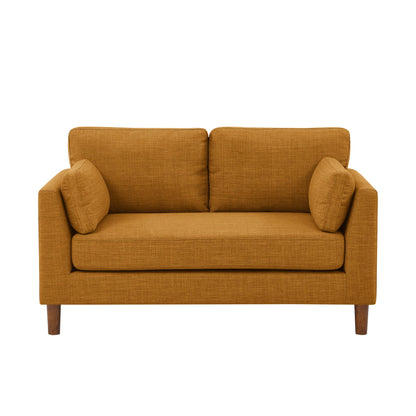 57' Duo Loveseat – Upholstered 2-Seat Sofa with Solid Wood Base