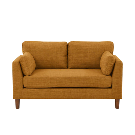 57' Duo Loveseat – Upholstered 2-Seat Sofa with Solid Wood Base