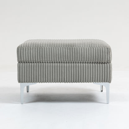 Moduvo Ottoman – Stoneblend Shell, HiddenNest Storage