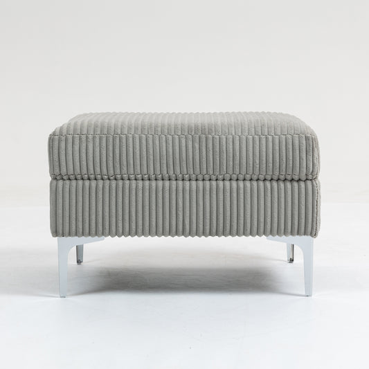 Moduvo Ottoman – Stoneblend Shell, HiddenNest Storage