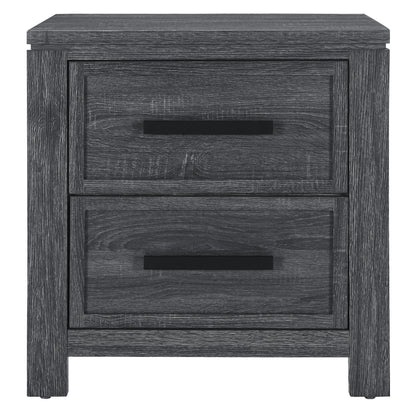 Ayara Chest – Dark Grey Nightstand with Compact 2-Drawer Frame