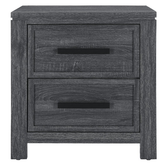 Ayara Chest – Dark Grey Nightstand with Compact 2-Drawer Frame