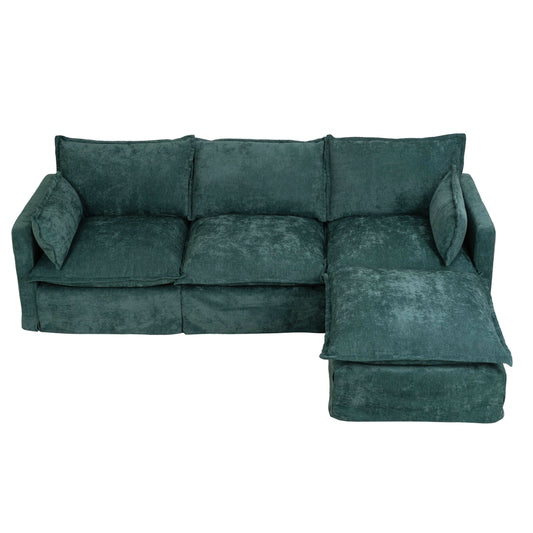 93' 4-Seat Comfort Lounge – Modern Sofa Set with Moveable Relax Module