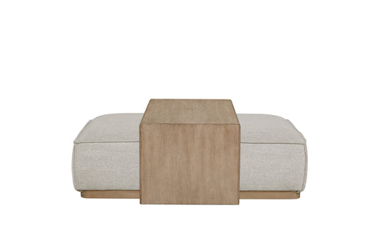 Trayson Ottoman – Stonegray Upholstery, DualTop Tray Design