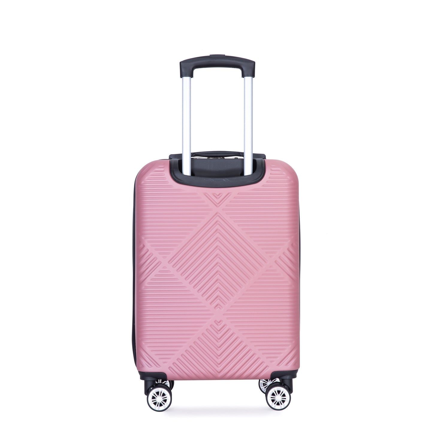 Jetera 4 - Piece ABS Luggage Set – Pink Lightweight Suitcases with Spinner Wheels & Makeup Box (14/20/24/28") - JUSTLIVE NESTJUSTLIVE NEST