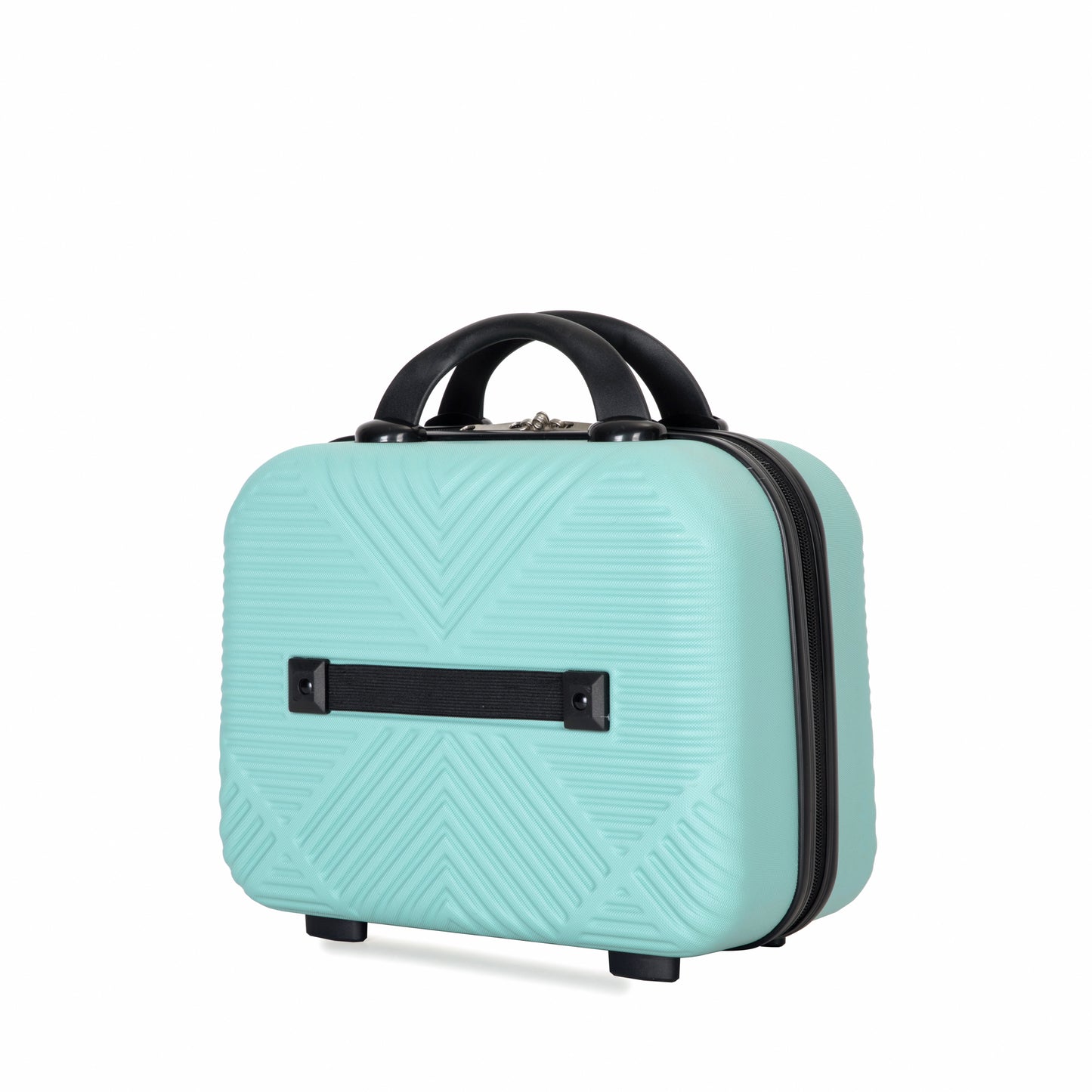 Jetera 4 - Piece ABS Luggage Set – Light Blue Suitcases with Aircraft Spinner Wheels & Matching Makeup Box - JUSTLIVE NESTJUSTLIVE NEST