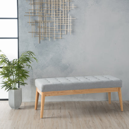 Nyra Ottoman Seat – Soft Upholstered Footrest, Minimal Luxe Appeal