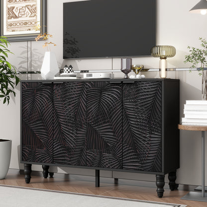 Glavira Mini Console – 47.2" Modern TV Stand with Solid Wood Legs