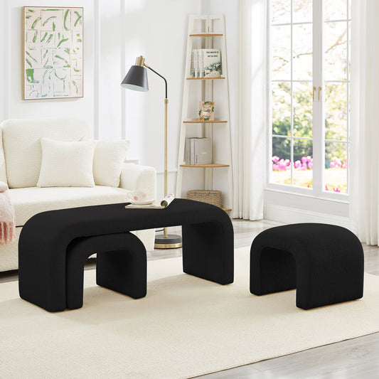UmbraNest Set (3pc) – BlackTeddy Texture, ModuForm Seating